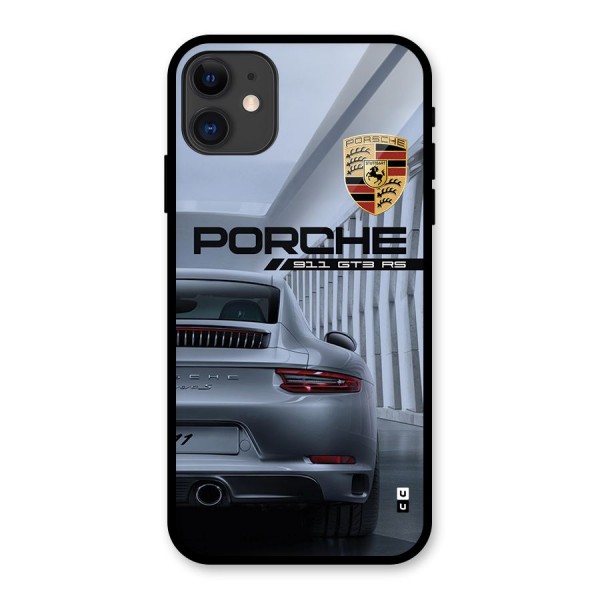 Classy Supercar Glass Back Case for iPhone 11