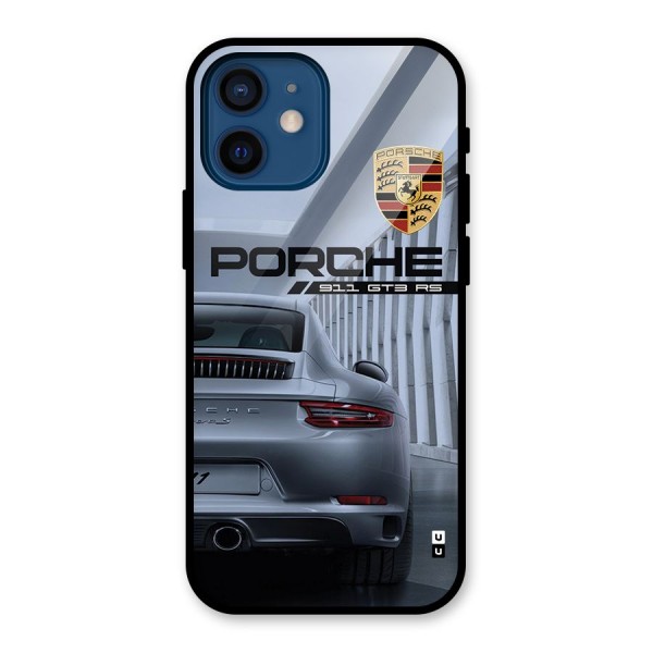 Classy Supercar Glass Back Case for iPhone 12 Mini