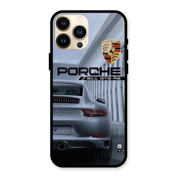 Classy Supercar Glass Back Case for iPhone 13 Pro Max