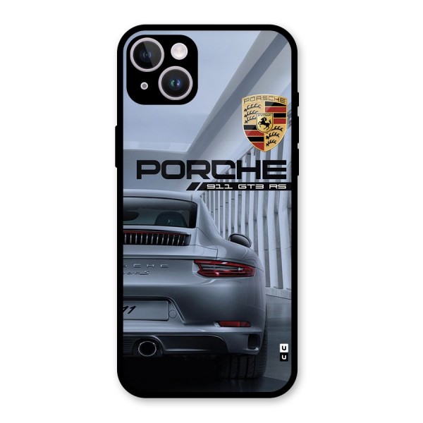 Classy Supercar Glass Back Case for iPhone 14 Plus