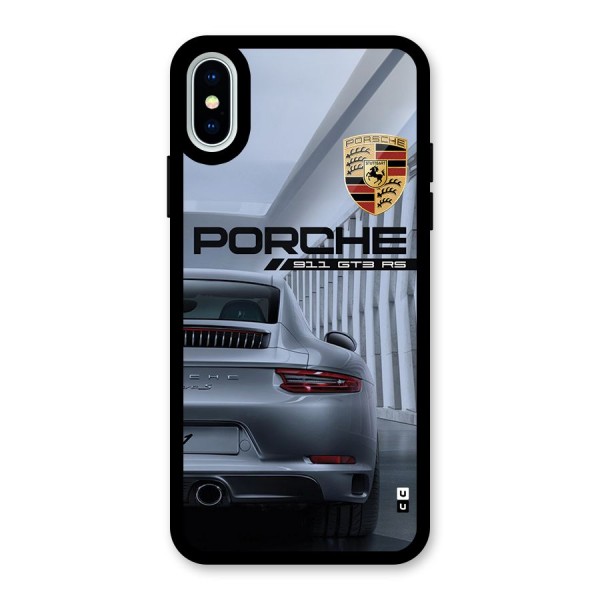 Classy Supercar Glass Back Case for iPhone X