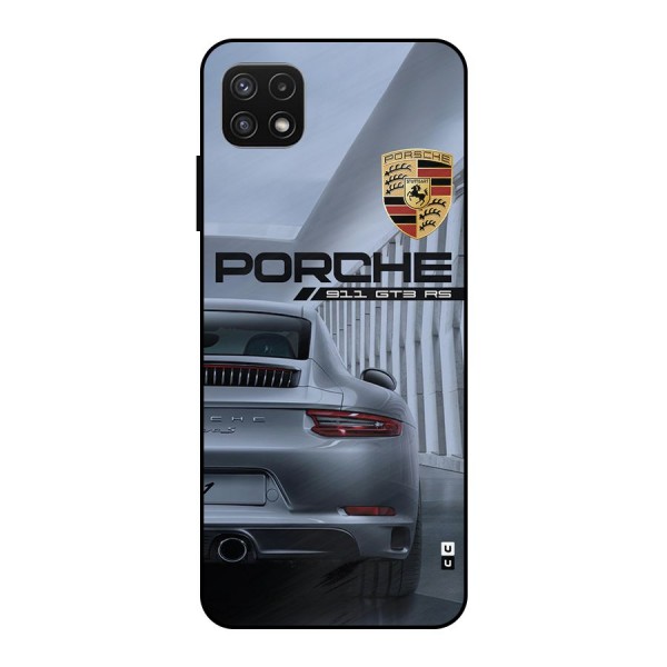 Classy Supercar Metal Back Case for Galaxy A22 5G