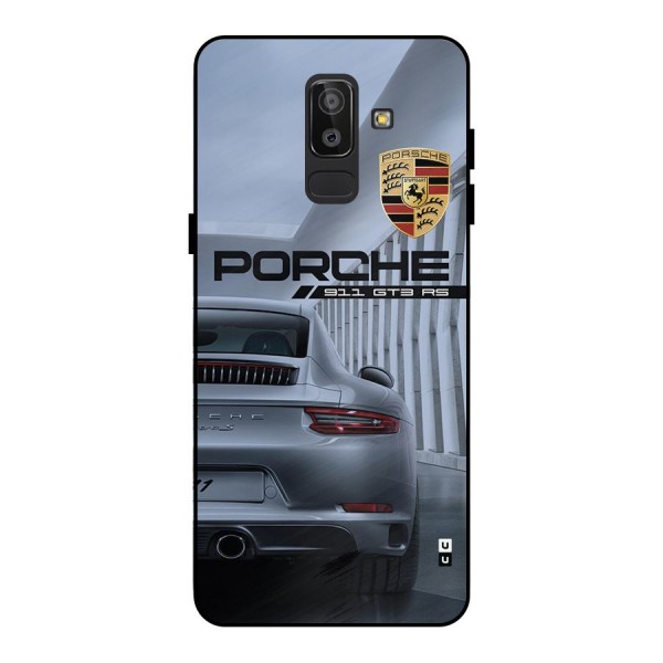 Classy Supercar Metal Back Case for Galaxy J8