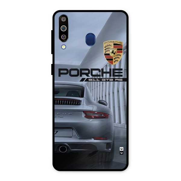 Classy Supercar Metal Back Case for Galaxy M30