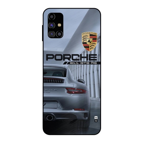 Classy Supercar Metal Back Case for Galaxy M31s