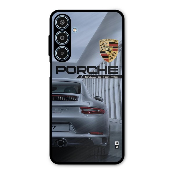 Classy Supercar Metal Back Case for Galaxy M35