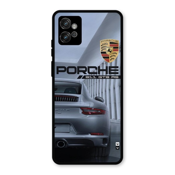 Classy Supercar Metal Back Case for Moto G32