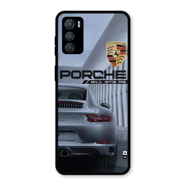 Classy Supercar Metal Back Case for Moto G42