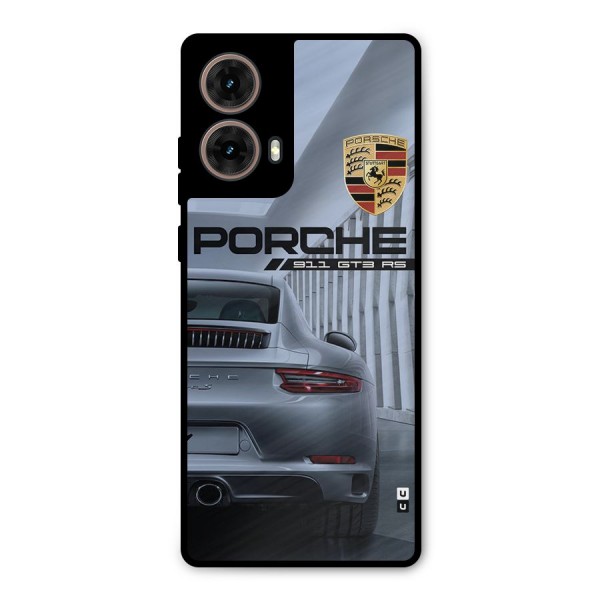 Classy Supercar Metal Back Case for Moto G85