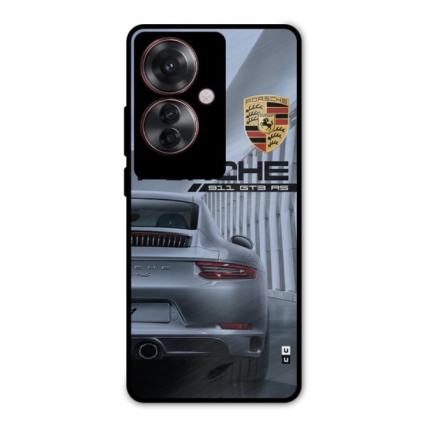 Classy Supercar Metal Back Case for Oppo F25 Pro