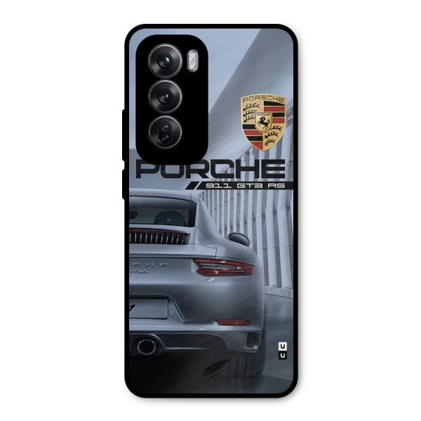 Classy Supercar Metal Back Case for Oppo Reno12 Pro