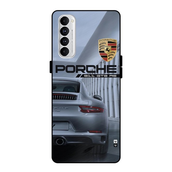 Classy Supercar Metal Back Case for Oppo Reno4 Pro