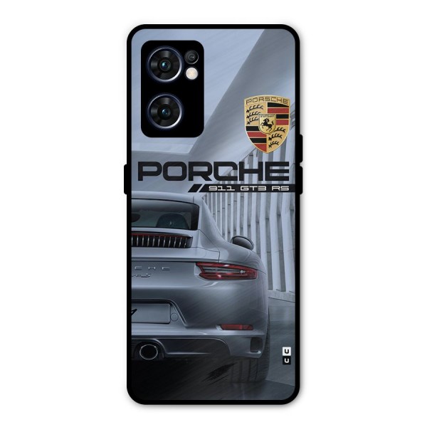 Classy Supercar Metal Back Case for Oppo Reno7 5G