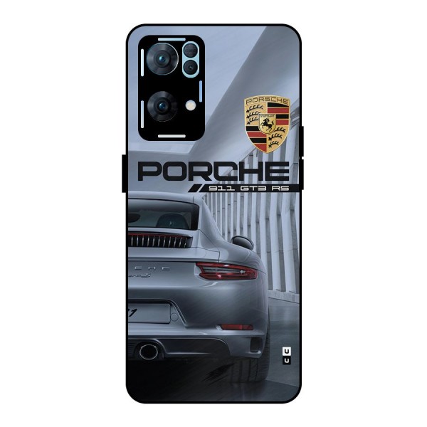 Classy Supercar Metal Back Case for Oppo Reno7 Pro 5G