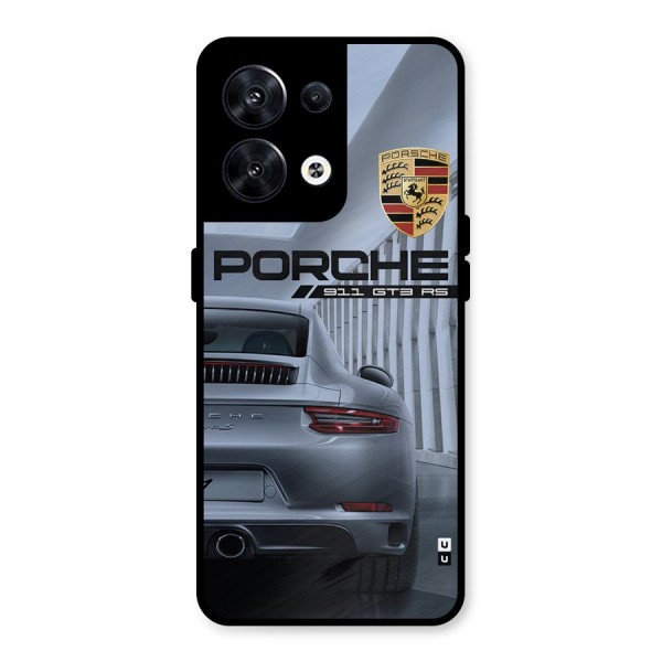 Classy Supercar Metal Back Case for Oppo Reno8 5G