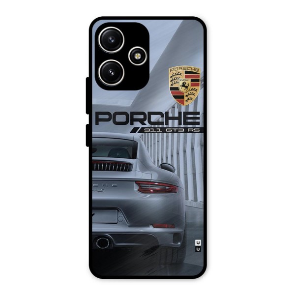 Classy Supercar Metal Back Case for Poco M6 Pro