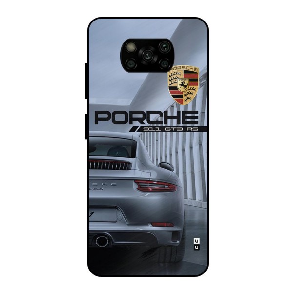 Classy Supercar Metal Back Case for Poco X3