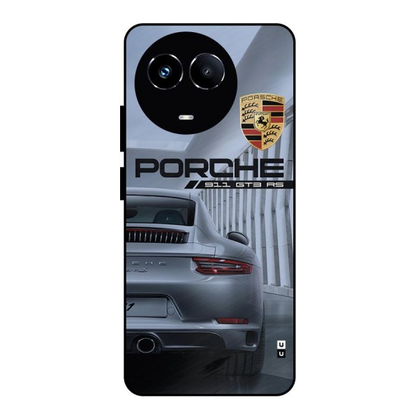 Classy Supercar Metal Back Case for Realme 11X