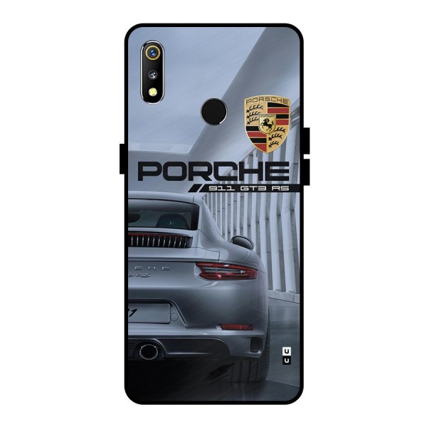 Classy Supercar Metal Back Case for Realme 3