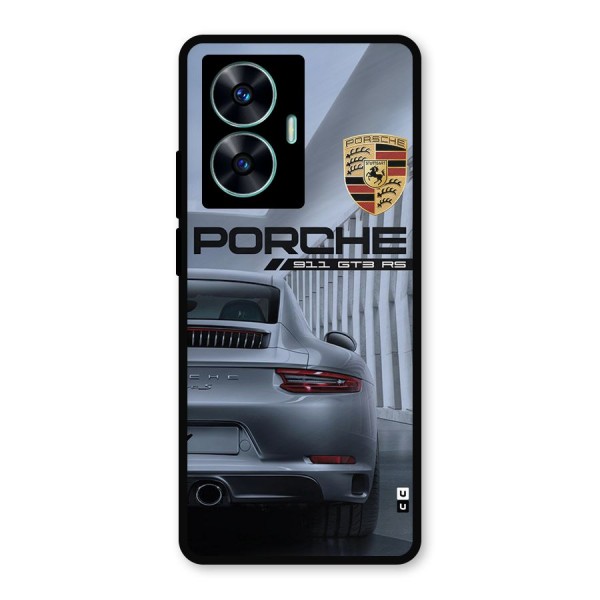 Classy Supercar Metal Back Case for Realme C55