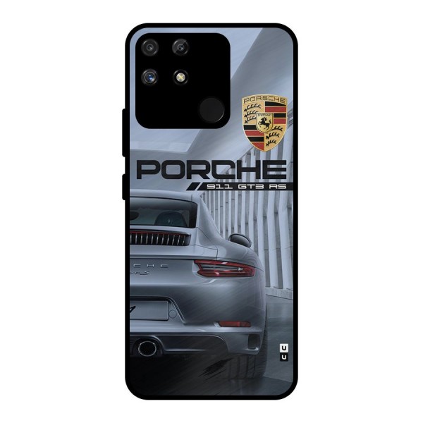 Classy Supercar Metal Back Case for Realme Narzo 50A