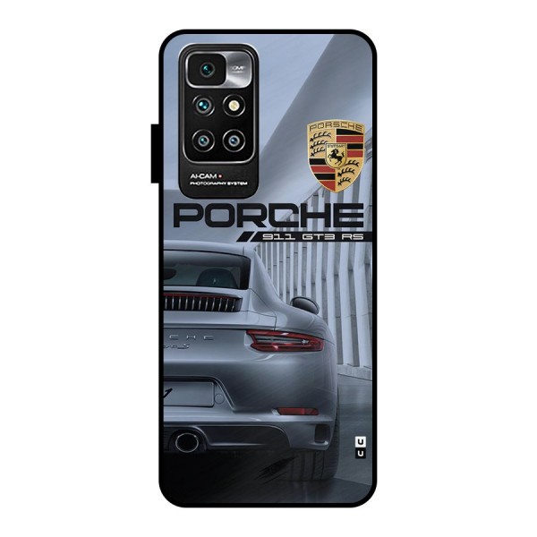 Classy Supercar Metal Back Case for Redmi 10 Prime