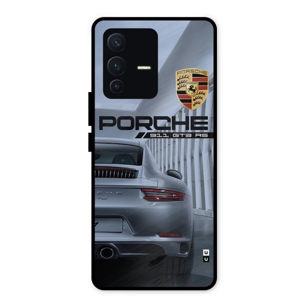 Classy Supercar Metal Back Case for Vivo V23 5G