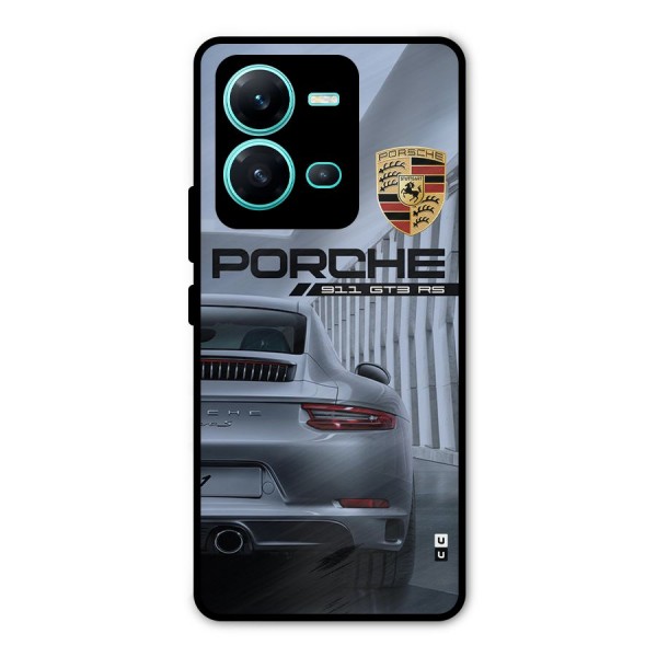 Classy Supercar Metal Back Case for Vivo V25