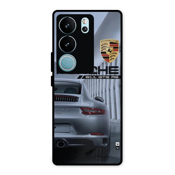 Classy Supercar Metal Back Case for Vivo V29 Pro