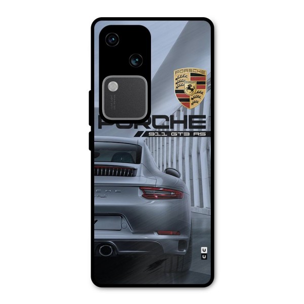 Classy Supercar Metal Back Case for Vivo V30