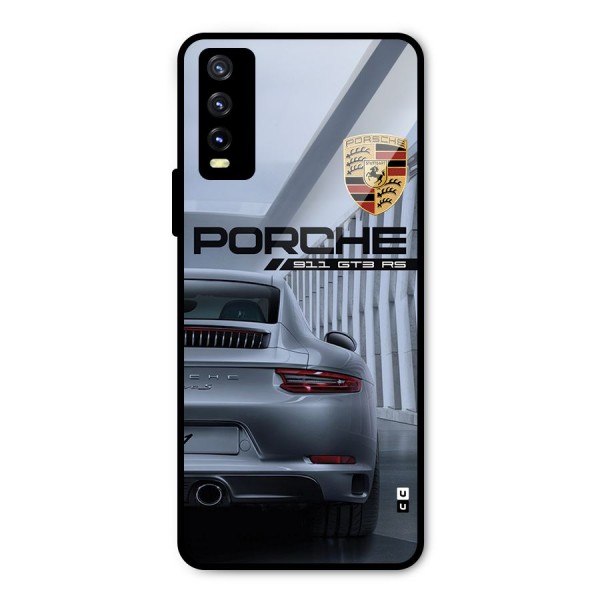 Classy Supercar Metal Back Case for Vivo Y20 2021