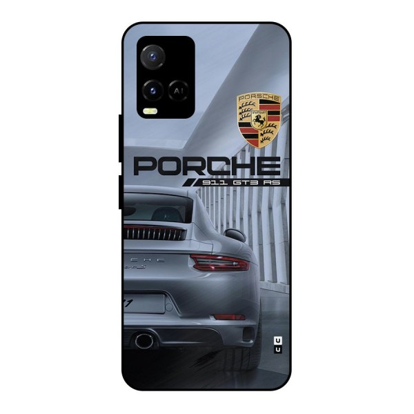 Classy Supercar Metal Back Case for Vivo Y21