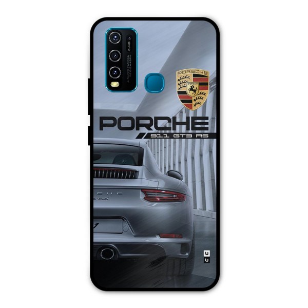 Classy Supercar Metal Back Case for Vivo Y30