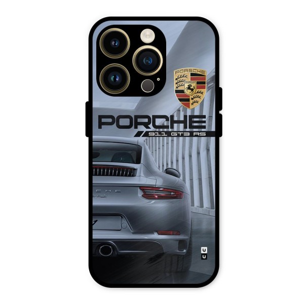 Classy Supercar Metal Back Case for iPhone 14 Pro