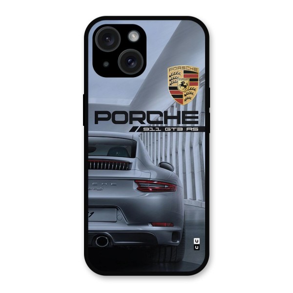 Classy Supercar Metal Back Case for iPhone 15