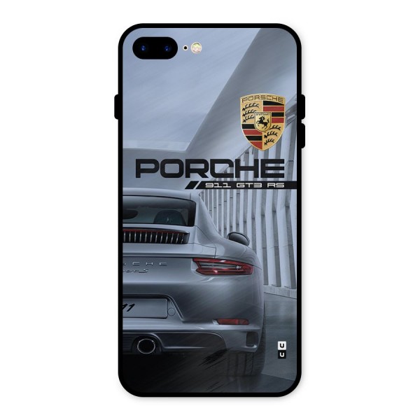 Classy Supercar Metal Back Case for iPhone 8 Plus