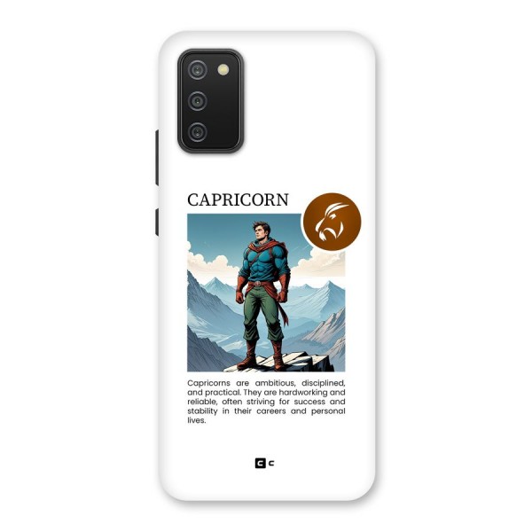 Clever Capricorn Back Case for Galaxy F02s