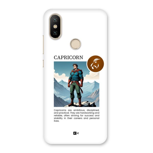 Clever Capricorn Back Case for Mi A2