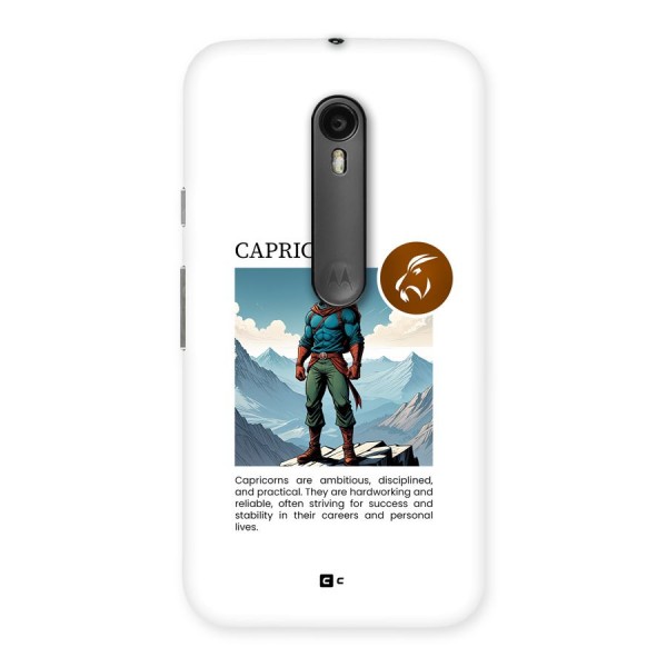 Clever Capricorn Back Case for Moto G3