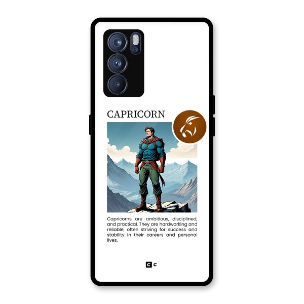 Clever Capricorn Glass Back Case for Oppo Reno6 Pro 5G