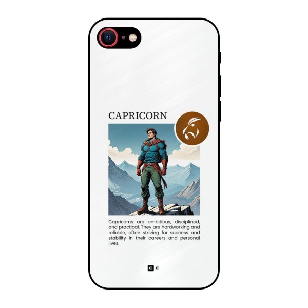 Clever Capricorn Metal Back Case for iPhone 8