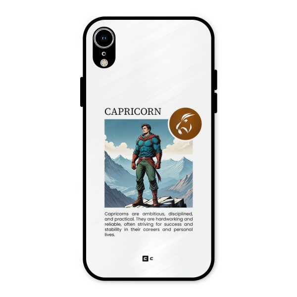Clever Capricorn Metal Back Case for iPhone XR