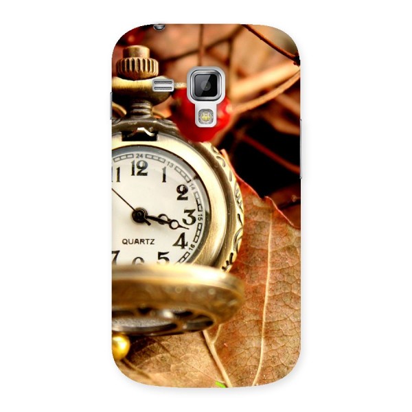 Clock And Cherry Back Case for Galaxy S Duos