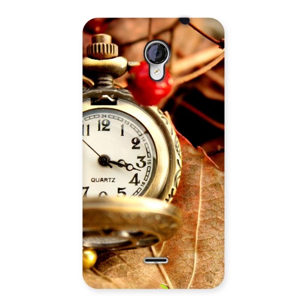 Clock And Cherry Back Case for Micromax Unite 2 A106