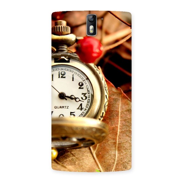 Clock And Cherry Back Case for One Plus One