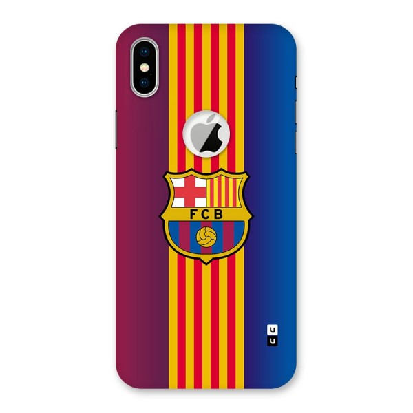 Club Barcelona Back Case for iPhone XS Logo Cut