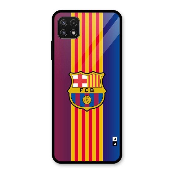 Club Barcelona Glass Back Case for Galaxy A22 5G