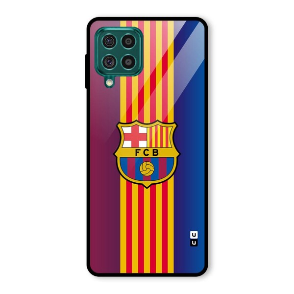 Club Barcelona Glass Back Case for Galaxy F62