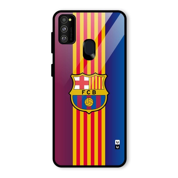 Club Barcelona Glass Back Case for Galaxy M21