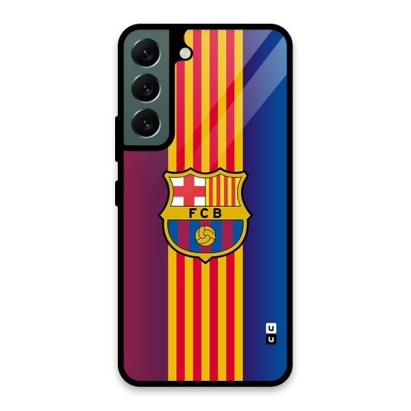 Club Barcelona Glass Back Case for Galaxy S22 5G